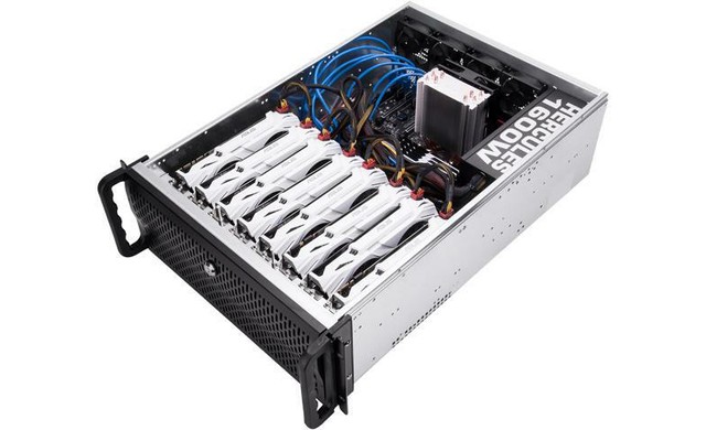 Rosewill RSV-L4000C - 4U Rackmount Server Case / Chassis for Bitcoin Mining Machine, Supports 6~8 Graphic Cards