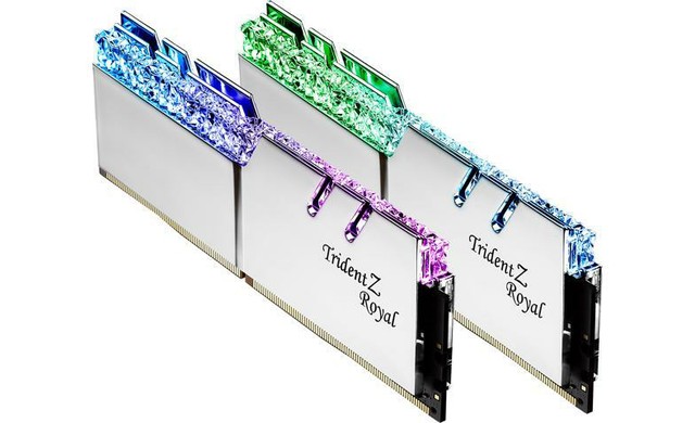 G.SKILL Trident Z Royal Series 16GB (2 x 8GB) 288-Pin RGB DDR4 SDRAM DDR4 3200 (PC4 25600) Desktop Memory Model F4-3200C16D-16GTRS